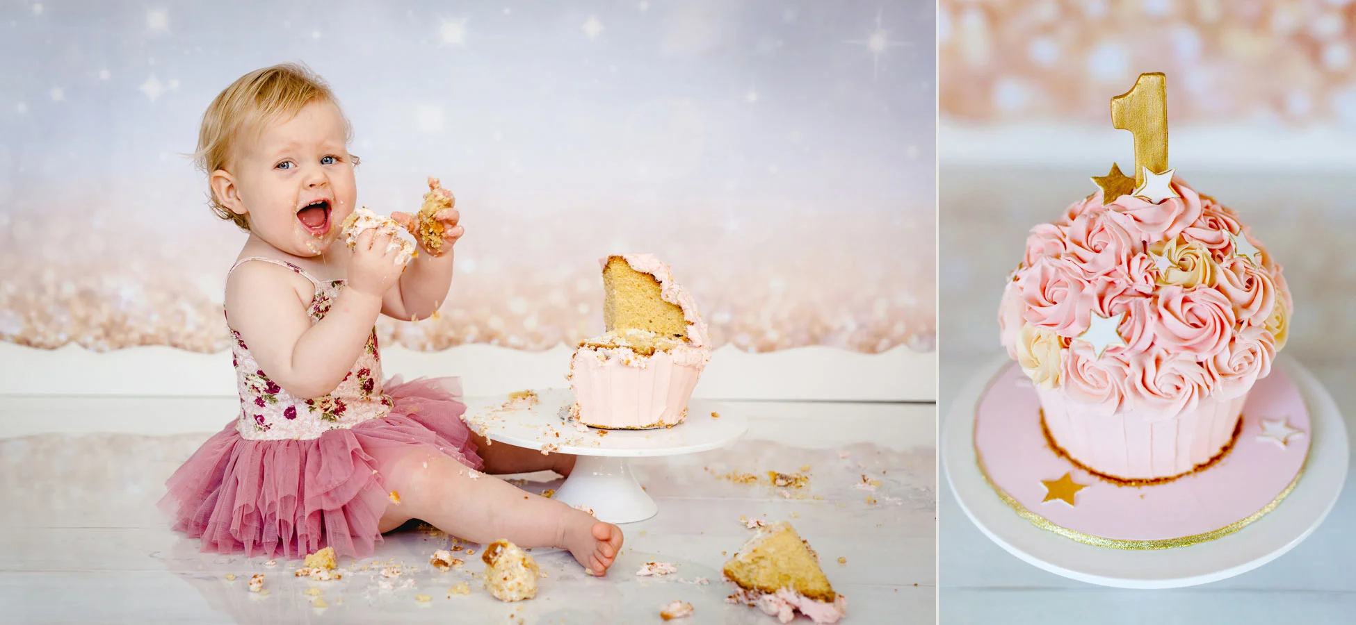 First Birthday cake smash photography